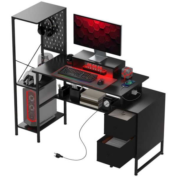 Gaming Desk - Pure Black